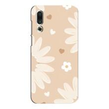 Чехол с цветочным принтом на Мейзу 16с – Бежевые цветы