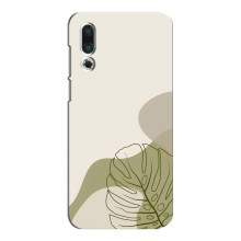 Силиконовый чехол с принтом в цветах на Meizu 16s – Монстера зелёная