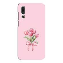 Чехол с розовым рисунком для Meizu 16s – Букет цветов