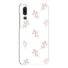 Чехол с розовым рисунком для Meizu 16s – Розовые цветы