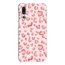 Чехол с розовым рисунком для Meizu 16s – Розовый леопард