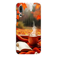Чехол с уникальным дизайном «Осень с кофе» для Meizu 16s – Кофе и дождь