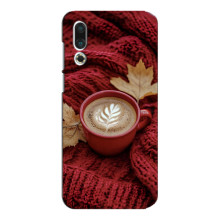 Чехол с уникальным дизайном «Осень с кофе» для Meizu 16s – Кофе на пледе