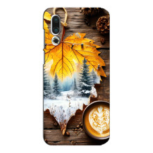 Чехол с уникальным дизайном «Осень с кофе» для Meizu 16s – Осенне-зимнее кофе