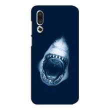 Силиконовый бампер с картинкой животных для Meizu 16s (Пасть Акулы)