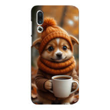 Печатный чехол «Зверята с кофе» для Meizu 16s – Песик с кофе