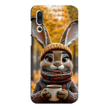 Печатный чехол «Зверята с кофе» для Meizu 16s – Зайчик с кофе