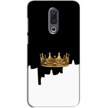 Чехол (Корона на чёрном фоне) для Мейзу 16|16Х (Золотая корона)