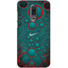 Силиконовый Чехол на Meizu 16|16X с картинкой Nike (Найк зеленый)