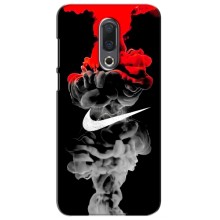 Силиконовый Чехол на Meizu 16|16X с картинкой Nike (Nike дым)