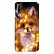 Чехлы с картинкой Лисички для Meizu 16xs (VPrint) (Лисичка в гирляндах)