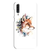 Чехлы с картинкой Лисички для Meizu 16xs (VPrint) (Лисичка в цветочках)