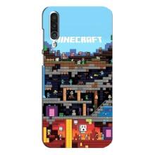 Чехол Майнкрафт на Meizu 16xs (AlphaPrint) Minecraft (фон Minecraft)