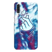 Чехол с принтом для Meizu 16xs (AlphaPrint - Знак сердечка) – Радужное сердце