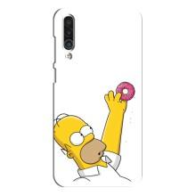 Чехол с Симпсонами для Meizu 16xs (VPrint) (Гомер с пончиком)