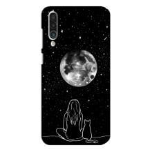 Чохол з малюнком кіт на Meizu 16xs – Дівчина з котом