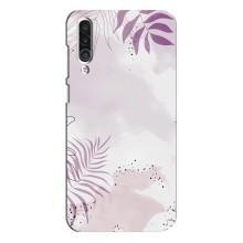 Чохол з квітковим принтом на Мейзу 16хс – Фіолетове листя