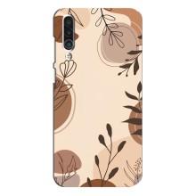 Чохол з квітковим принтом на Мейзу 16хс – Коричневі квіти