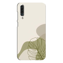 Силиконовый чехол с принтом в цветах на Meizu 16xs – Монстера зелёная