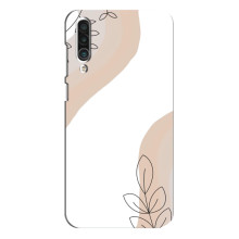 Силиконовый чехол с принтом в цветах на Meizu 16xs – Нюдовый дизайн