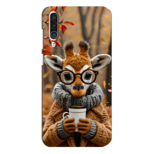 Печатный чехол «Зверята с кофе» для Meizu 16xs – Жираф с кофе