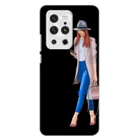Чехол с картинкой Модные Девчонки Meizu 18 Pro – Девушка со смартфоном