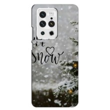 Новорічні, Святкові Чохли для Meizu 18 Pro - 2024 год (Let it snow)