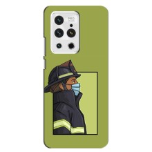 Силиконовый бампер (Работники) на Meizu 18 Pro – Пожарник