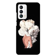 Чехлы (ART) Цветы на Meizu 18 (VPrint) (Белые цветы)