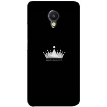 Чехол (Корона на чёрном фоне) для Мейзу М5 Нот – Белая корона