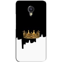 Чехол (Корона на чёрном фоне) для Мейзу М5 Нот – Золотая корона
