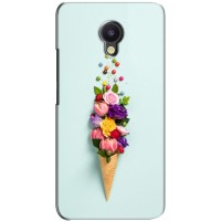 Чехлы с тематикой "ЦВЕТЫ" на Meizu M5 Note – Цветок-мороженное