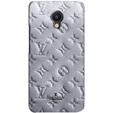 Текстурный Чехол Louis Vuitton для Мейзу М5 Нот – Белый ЛВ