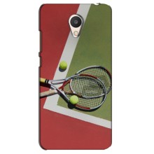 Чехлы с принтом Спортивная тематика для Meizu M6 – Ракетки теннис