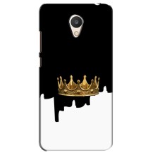 Чехол (Корона на чёрном фоне) для Мейзу М6 (Золотая корона)