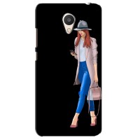 Чехол с картинкой Модные Девчонки Meizu M6 (Девушка со смартфоном)