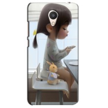 Дівчачий Чохол для Meizu M6 (ДІвчина з іграшкою)