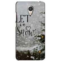 Новогодние, Праздничные Чехлы для Meizu M6 - 2024 год – Let it snow