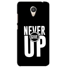 Силиконовый Чехол на Meizu M6 с картинкой Nike (Never Give UP)