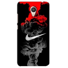 Силиконовый Чехол на Meizu M6 с картинкой Nike (Nike дым)