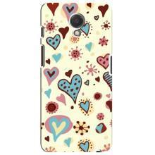 Чехлы для любимой на Мейзу М6с (VPrint) (Сердечки)