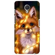 Чехлы с картинкой Лисички для Meizu M6s (VPrint) (Лисичка в гирляндах)