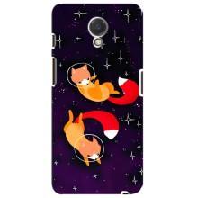 Чехлы с картинкой Лисички для Meizu M6s (VPrint) (Лисички космонавты)