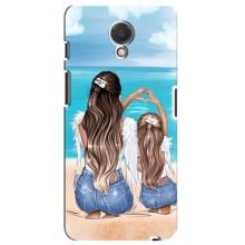 Чехол с печатью для Meizu M6s - (Мама с ребенком) (AlphaPrint) (Мама с доченькой)