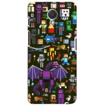 Чехол Майнкрафт на Meizu M6s (AlphaPrint) Minecraft (Коллаж Майнкрафт)