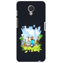 Чехол Майнкрафт на Meizu M6s (AlphaPrint) Minecraft (персонажи Minecraft)