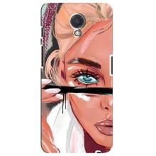 Чехол с печатью для Meizu M6s - (Мода) (AlphaPrint) (Макияж)