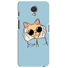 Чехол на Мейзу М6с с Котами (VPrint) (Котик в очках)