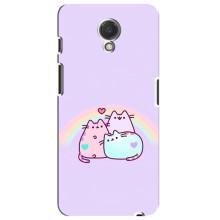 Чехол на Мейзу М6с с Котами (VPrint) (Радужные котики)