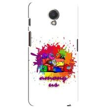 Чехол Амонг Ас для Meizu M6s (AlphaPrint) (Яркий АмонгАс)